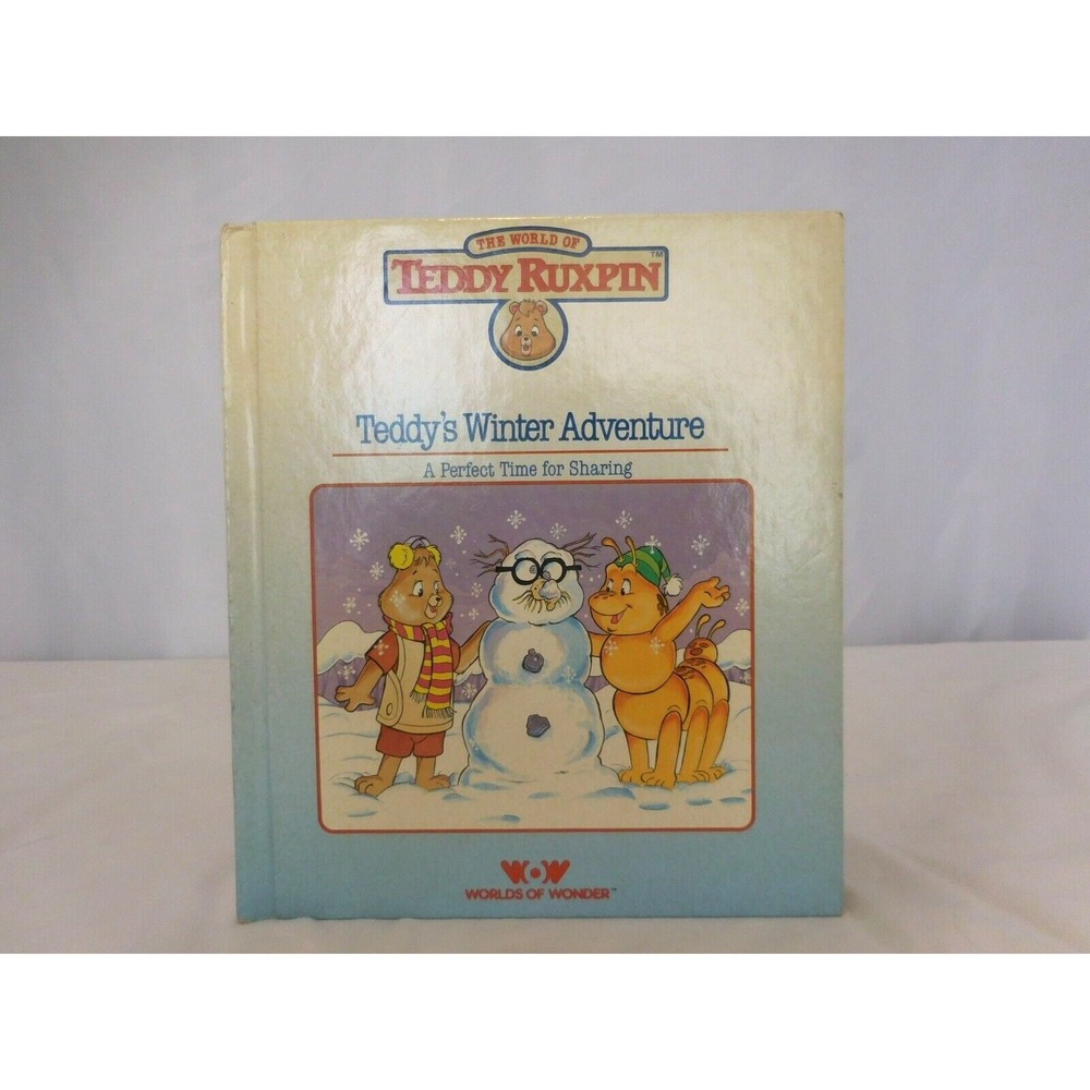 Teddy Ruxpin The Story of  Teddy's Winter Adventure HC Book ONLY Vintage 1985